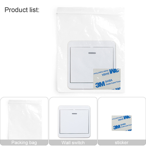 Praktischer Wandschalter-Controller 1527 Lerncode 433MHz Sender 1/2/3CH Pasten schalter Smart Home - Product Image 6