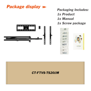 CHARMOUNT高品質のシンプルなデザインのTVスタンド三脚TVスタンドマウント付き - Product Image 4