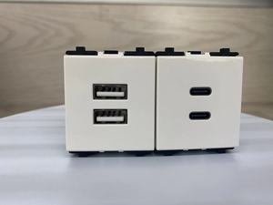 断路器enchufes美国标准16A双工双壁开关插座模块化 - Product Image 5