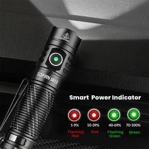 Fabrika yeni SR12 tipi C USB şarj edilebilir fener SFT25 1450 lümen LED ampul IPX8 özelleştirilebilir güçlü taktik el feneri - Product Image 3