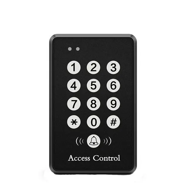 뜨거운 판매 125khz 전각 카드 또는 핀 리더 ABS RFID 플라스틱 125KHz 독립 실행 형 액세스 제어 키패드 컨트롤러