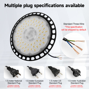 Lampada <span class=keywords><strong>UFO</strong></span> Ultra-sottile IP44 di Alta Qualità per Illuminazione Industriale, Apparecchio in Alluminio per Fabbriche, Magazzini, Garage con Garanzia di 2 Anni - Product Image 5