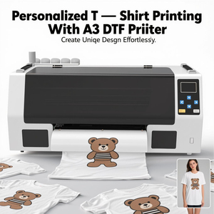 A3 dtf kỹ thuật số máy in dệt với ấn tượng phần mềm Thế Tục bột khô nhanh chóng khô dễ dàng để sử dụng - Product Image 2