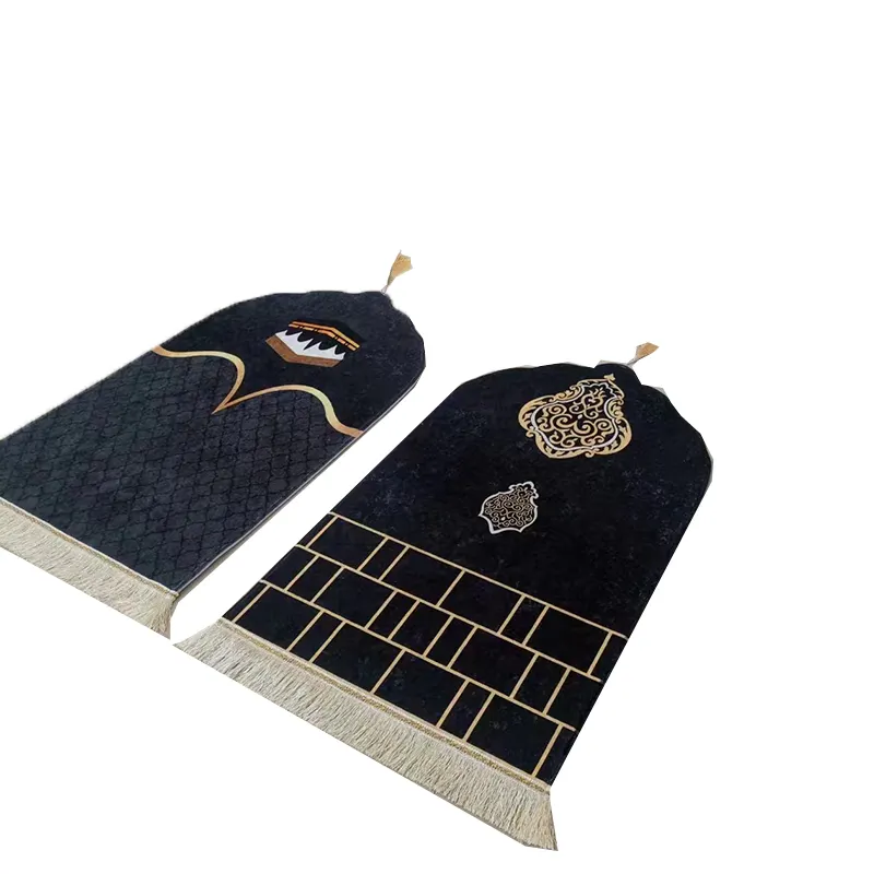 Mini tapis de prière musulmane, tapisserie musulmane, 100% polyester, pour ramadan, style islamique