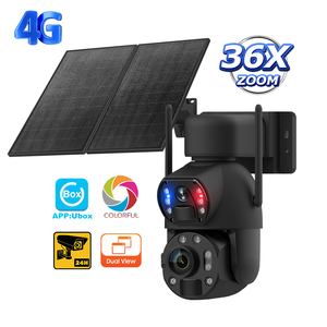 24 saat çalışma Ubox APP kablosuz PTZ IP kamera 36X Zoom 20W güneş enerjisi 4G SIM kart PIR pil gece görüş 2 yıl garanti - Product Image 1