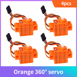 4pcs <strong>Servo</strong> Dual-output Shaft 2KG <strong>Servo</strong> (high Speed) 360&deg; Rotation and Reversal 270&deg; 360&deg; Steering Gear <strong>Servo</strong>