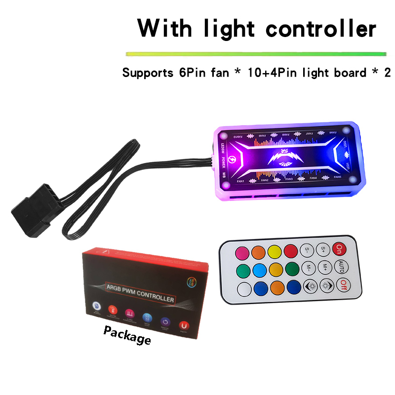 White-6Pin-Controller-With light(Package)
