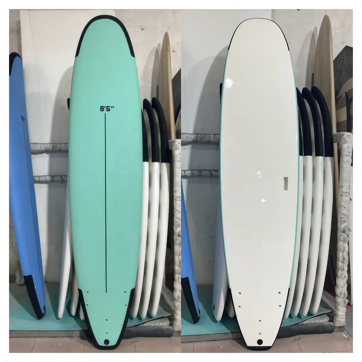 2024 planches de surf en mousse IXPE de haute qualité personnalisées Super Soft Top planche de surf Longboards pour école de surf
