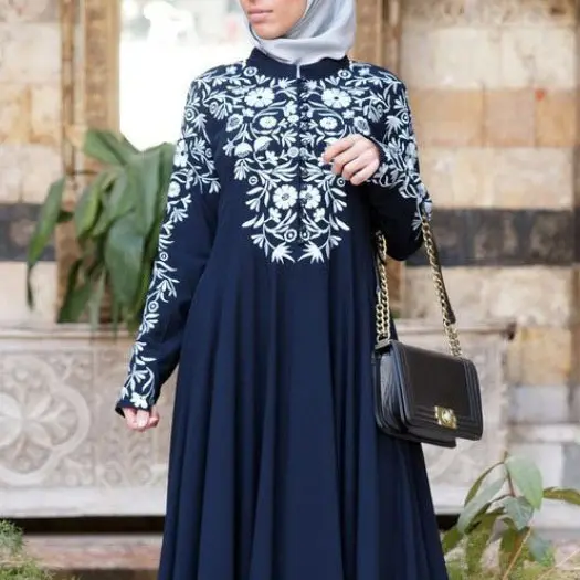 Borka Dubai abiti moda per il più nuovo Dropshipping Abaya donne abito musulmano poliestere servizio OEM adulti Islam 5-7 giorni lavorativi