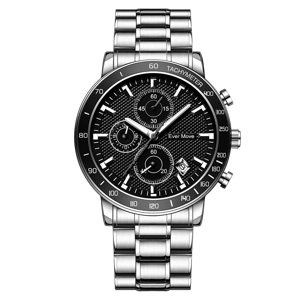 นาฬิกาข้อมือโครโนกราฟสำหรับผู้ชาย,นาฬิกาข้อมือสารพัดประโยชน์นาฬิกาข้อมือแบบส่งตรงจากโรงงาน