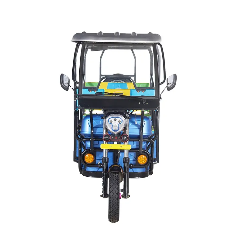 2023 yeni tasarım 3 tekerlekli akülü otomatik yetişkin Bajaj elektrik tote Rickshaw Tuktuk Moto taksi üç tekerlekli bisiklet