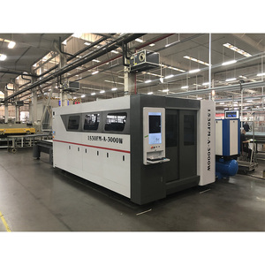 Macchine da taglio laser in fibra cnc da 6kw 8kw ad alta potenza completamente chiuso tavolo da lavoro auto focus metallo laser cutter - Product Image 2