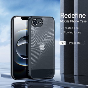 超薄型携帯電話ケースApple iPhone 16e / SE 2025用シンプルマットストリーマーテクスチャオールインクルーシブレンズ保護カバー - Product Image 2