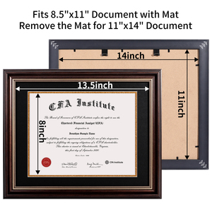 Nhà Máy Bán buôn 11x14 8.5x11 A3 A4 cổ điển thanh lịch chính thức giấy phép ủy quyền tấm giấy chứng nhận đại học bằng tốt nghiệp khung - Product Image 2