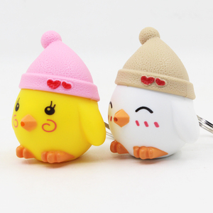 Mới nhất thiết kế cheep âm thanh LED ánh sáng gà Keyring Torch mini Key chủ - Product Image 1