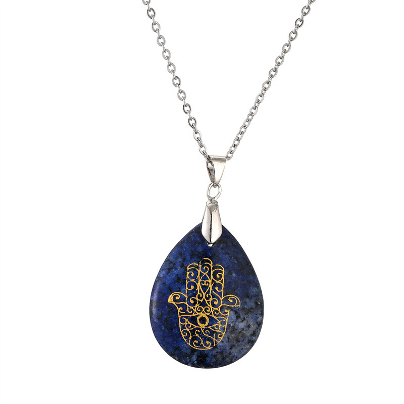 Stainless Steel-8Lapis Lazuli