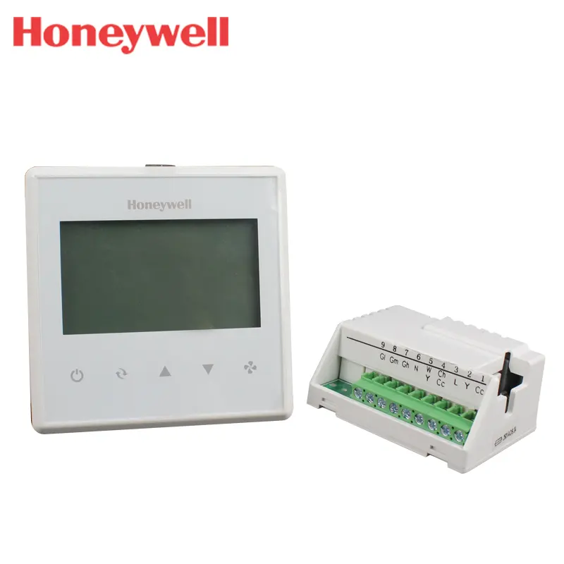 Honeywell-termostato Digital LCD grande T6820A2001, control de bobina de ventilador de 4 tubos, para 220 VAC 2-pip