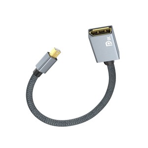 专业迷你DP母视频适配器兼容8K/60高清显示端口接口，适用于投影仪摄像机音频高清电视1m 3m 5m聚氯乙烯 - Product Image 1