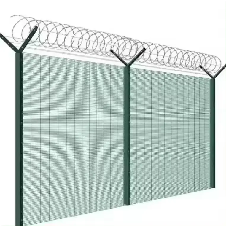 Factory Customized 358 Mesh Clear Vu Fencing Perimeter Security Fence Pool Fencing with Spikes