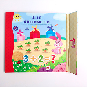 Bébé apprentissage jouets éducatifs 1-10 alphabet arithmétique livre d'autocollants cognitifs jouets magnétiques livre calme - Product Image 6