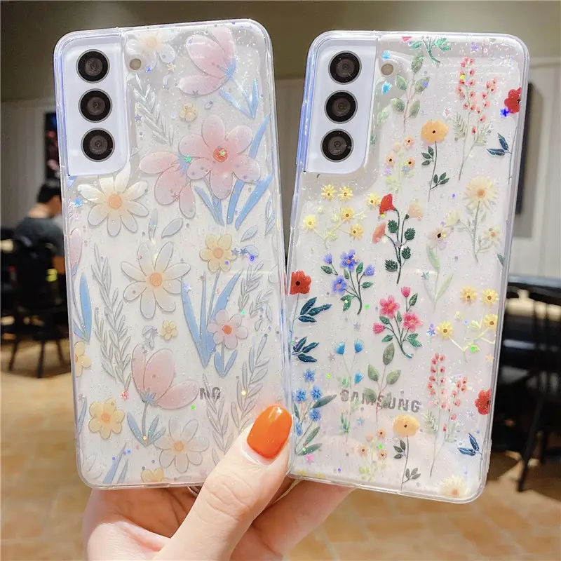 Für Samsung Galaxy S24 A54 A71 A12 Blumen kleine Blume Großhandel Handy hülle Schutzhülle