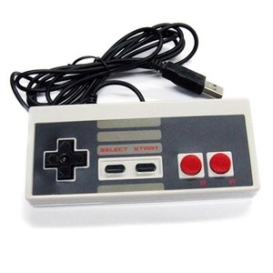 Mando USB con cable para Windows, PC, consola Retro