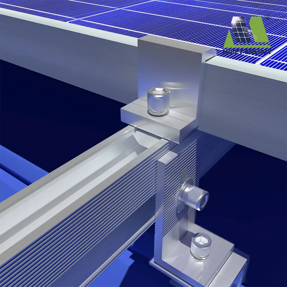 Techo accesorios de montaje Solar sistema de montaje de componentes de costura de piezas de Metal