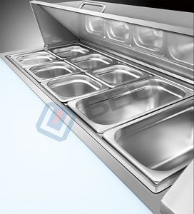 2 דלתות סלט מקרר/אמריקאי סגנון 48 "סלט דלפק <span class=keywords><strong>Chiller</strong></span>/סלט Prep שולחן מקרר סלט <span class=keywords><strong>Chiller</strong></span>