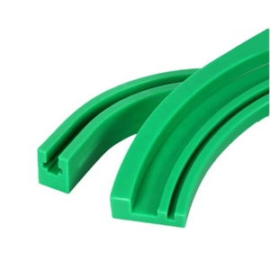 Transportador de cadena de plástico resistente al calor OEM lateral de nailon Uhmwpe Uhmw Pe ranura anillo Circular arco redondo curvo carril de guía lineal