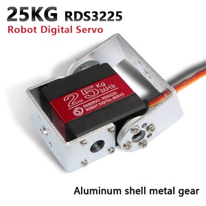 RDS3225 25kg Metall getriebe Digital Servo Arduino Robot Servo mit langer und kurzer gerader U-Halterung