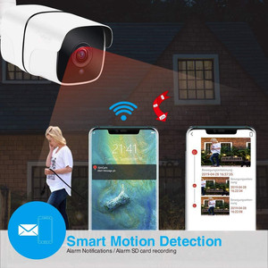 Al aire libre seguridad de la visión nocturna infrarroja de cctv sistema 1080p HD, wifi, pequeña de metal resistente a la intemperie cámara de vigilancia de vídeo - Product Image 5
