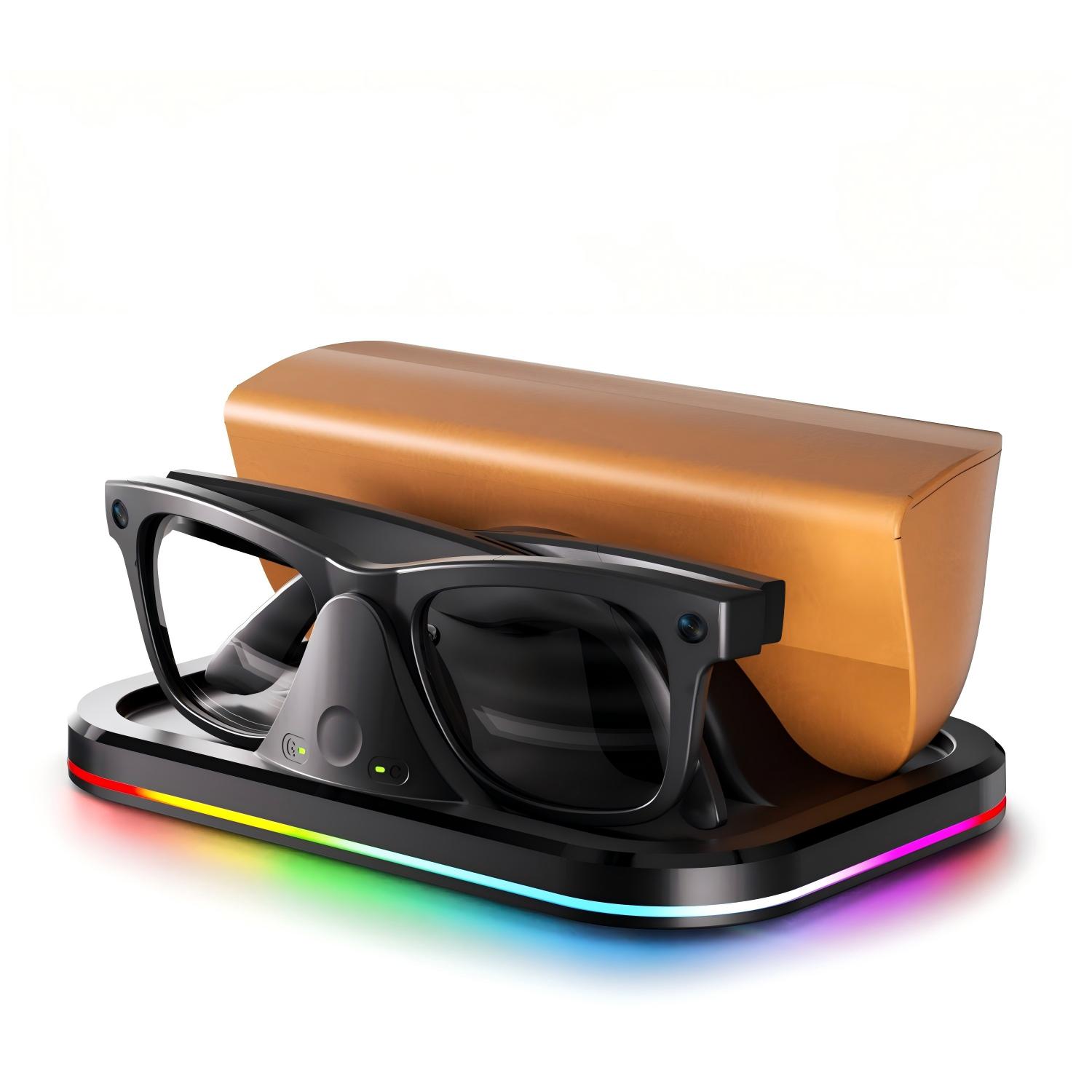 Tapis de chargement noir pour lunettes + Boîte 044