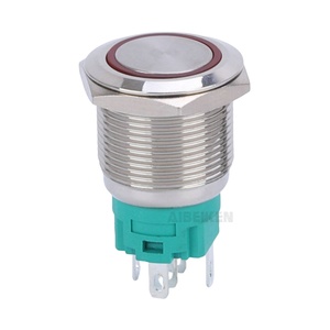 Interruttore a pulsante 1 no1nc da 19mm 3V/5V/6V LED tensione momentanea e pulsante di chiusura - Product Image 1