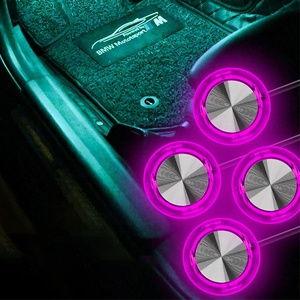 Car Interior Atmosphere <strong>Led</strong> Lights 1 to 4LED RGB Voice Control and Remote Control Car Ambient Light - Product Image 2