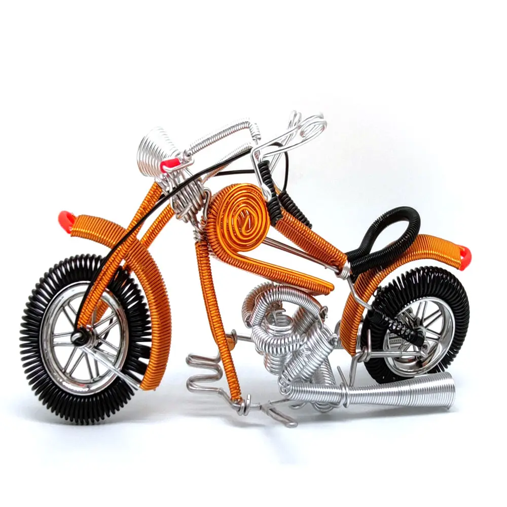 Beautiful Craft boy Birthday Gift Aluminum Wire Decorative Motorcycle Craft gift business gift