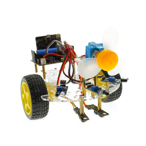 Akıllı Robot araç kiti hattı izleme rüzgar yangın söndürme engellerden kaçınma C dil programlama öğrenme anakart kiti