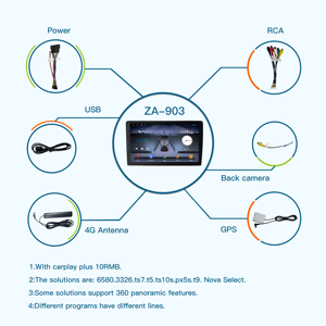 Auto-DVD-Player mit DSP-und RGB-Funktionen Resistiver Touchscreen-Audio-Subwoofer SD-Karten kompatibilität Fahrzeug zubehör - Product Image 2
