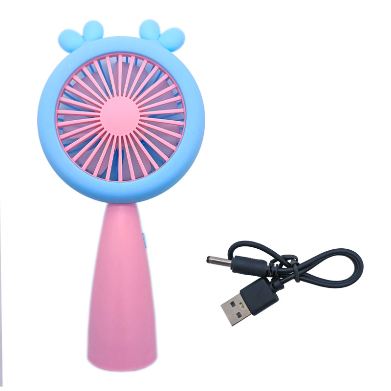 mini ventilateur led rose