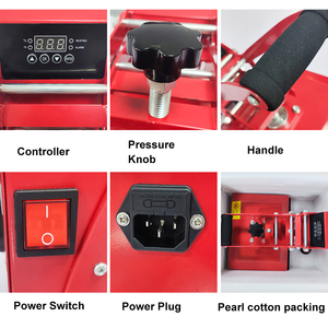 Topjlh Đồng Bằng Máy Ép Nhiệt 20*30Cm Thăng Hoa Hiển Thị Kỹ Thuật Số Máy Ép Nhiệt Nhanh Chóng Sưởi Ấm Dễ Dàng Để Sử Dụng Cho T-Shirts - Product Image 4