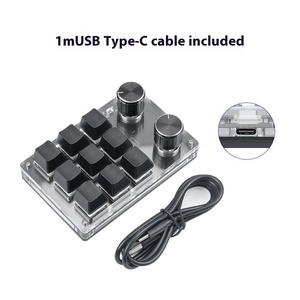Retroiluminación RGB personalizada para teclado mecánico BT portátil Macro de una mano Copia rápida pegar USB 3,0 ABS Hot Plug Designer Clip nuevo