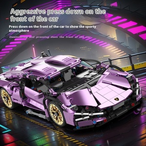 Customizable <strong>1</strong>:14 <strong>1</strong>:<strong>10</strong> Building Blocks Cyberpunk Racing Car Assembled Model Toy Remote Control Sports Car <strong>RC</strong> Cars Toy for Boys - Product Image 6