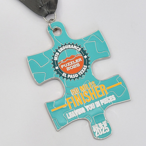 Benutzer definierte personal isierte Marathon-Lauf medaillen Taekwondo Jujitsu Sports Award Metall medaille für Vereine und Bildung - Product Image 2