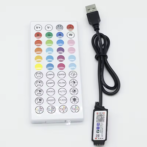 Smart LED 5V 44ekys RGB LED Strip controlador WiFi tuya APP USB Bluetooth dimmer luce striscia Controller para RGB LED Strip - Product Image 1
