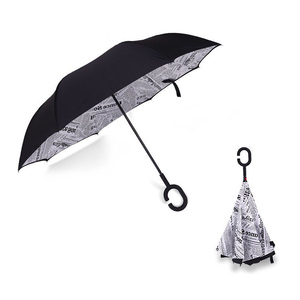 Impressão invertida invertida do parasol do guarda-chuva do reverso dobro personalizado Upside Down chuva prova cor reversa personalizada