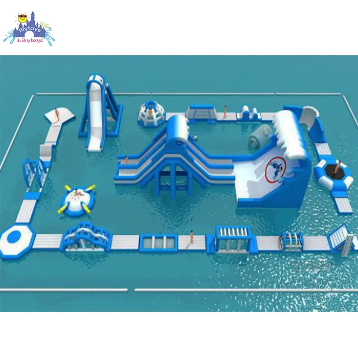 Giglio Giocattoli Gonfiabile Aqua Parchi Acquatici per mare, gonfiabile acqua di sport per adulti bambini/scivolo gonfiabile acqua del lago ostacoli parco