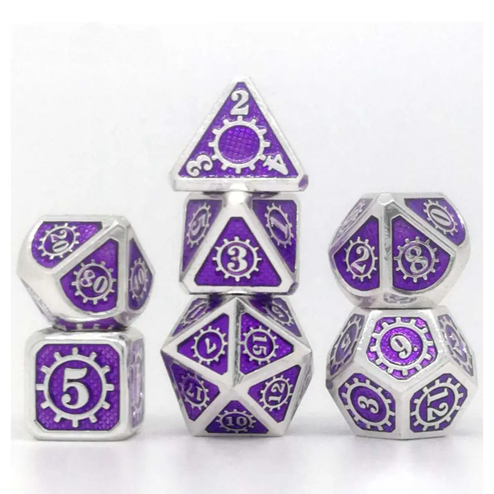 Fashion cheap custom plating embossed hot sale polyhedral sex custom dice in metal