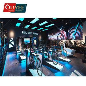 Motorcycle Cycling Retail Shop Bike Shop Interior Design Wall Display Furniture Bike Workshop Cabinets - Product Image 3