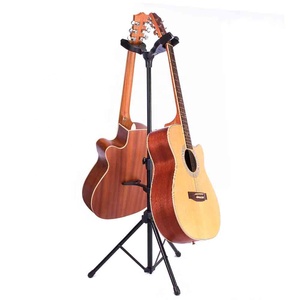 SWIFF U4-<span class=keywords><strong>C</strong></span> cabeças dupla cabide rack de guitarra de madeira suporte de vários instrumentos de cordas