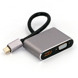 <strong>Mini</strong> <strong>DisplayPort</strong> to <strong>HDMI</strong> VGA Adapter 4K Thunderbolt 2 Adapter 2 in 1 <strong>Mini</strong> DP Converter Compatible with MacBook Laptop ThinkPad - Product Image 4
