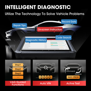Globale Version LANCCH x431 pro5 Scanner-Werkzeug Autodiagnosecomputer mit J2534 ECU Programmiergerät Smartbox 3.0